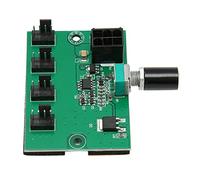 Shanrya Contrôleur de Vitesse de Ventilateur de Châssis, DC 12V 4pin 3pin 2pin Fan Facile à Installer Hub de Ventilateur de Châssis PC pour Ordinateur de Bureau