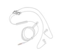 Shanrya Écouteurs tubulaires au design professionnel léger et ergonomique pour (blanc)