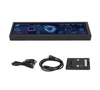 Shanrya Écran LCD à Bande Longue de 8,8 Pouces, écran Secondaire du Châssis 1920x480 60Hz Affichage de la Température de Rotation à 360 Degrés Multifonctionnel pour Ordinateur