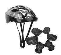 Shanrya Ensemble d'équipement de Protection Adulte, coudières + + Casque 7 pièces Ensemble d'équipement de Protection, Ensemble(Black, Adult Models)