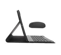 Shanrya Étui pour Clavier Intelligent, Clavier Magnétique Détachable à Découpe Précise pour Empêcher Le Glissement ABS PU avec Souris pour Tablette Air3 10,5 Pouces (Noir)