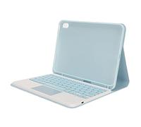 Shanrya Étui pour Tablette, étui pour Clavier Intelligent Professionnel à Angle Réglable, Découpe Précise, Réveil Automatique avec pavé Tactile pour 10,9 Pouces 2022 Génération 10 (Bleu)