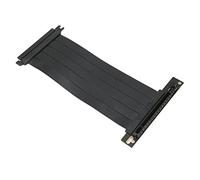 Shanrya Extension PCIE 4.0 X16, Extension de Carte Graphique de 7,9 Pouces de Long Facile à Installer pour Châssis (Noir)