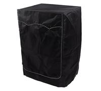 Shanrya Housse de Machine à Laver, Revêtement PU Anti-poussière, Housse Noire pour Lave-Linge et Sèche-Linge à Chargement Frontal, pour Balcon (60x60x88cm)