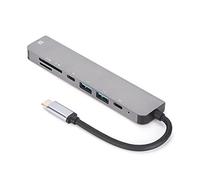 Shanrya Hub de type C, hub d'interface multimédia de type C vers HD Augmente l'efficacité de travail pour les ordinateurs portables MacBook