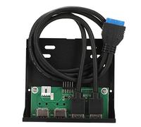 Shanrya Hub USB 3,5 en Façade, Plug and Play Installation Facile Hub USB 3.0 en Façade pour Ordinateur