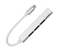 Shanrya Hub USB C, Station d'accueil de Type C, Coque en Alliage d'aluminium, Vitesse de Transmission de 480 Mbps largement Compatible pour Les Ordinateurs de Canal de Type C