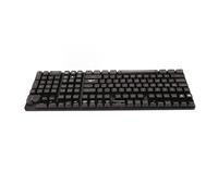 Shanrya Jeu de Clés, Clés Personnalisées Bricolage Fabrication PC Haute Transparence Conception Ergonomique CBSA Hauteur pour Clavier Mécanique (Lettres Blanches Transparentes Noires)