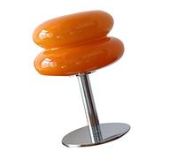 Shanrya Lampe de Chevet, Lampe de Table en Forme de Tarte aux œufs Pratique à Fonctionnement Simple pour la Maison pour les Filles (Orange)
