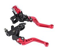 Shanrya Levier d'Embrayage, Maître Cylindre en Aluminium pour Moto Accessoires Moto Pièces de Réparation de Moto Pièces de Rechange de Moto (rouge)