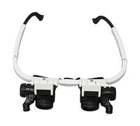 Shanrya Loupe de Bandeau, Remplacer Les Verres Grossissants LED d'imagerie Claire pour la Réparation de Montre