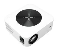 Shanrya Mini Projecteur HD, Bluetooth5.0 1080P 1 Go et 8 Go Projecteur Intelligent à Mise au Point Automatique 100-240V 2.4G 5G WiFi Double Bande pour la Maison (Prise UE)