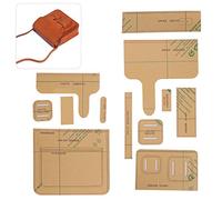 Shanrya Modèle Acrylique de Sac à Bandoulière, en Cuir, 12 Pièces Bricolage Transparent pour Sac