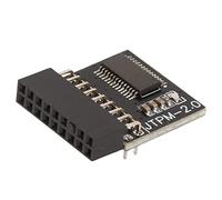 Shanrya Module TPM2.0, Module de sécurité de Cryptage Portable TPM 2.0 PCB Stockage sécurisé 18 Broches Efficace pour Carte Mère PC