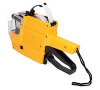 Shanrya Pistolet à étiquettes de Prix, Marqueur de Prix à 2 Lignes à 10 Chiffres Portable en ABS pour Bureau (Jaune)