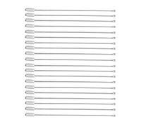 Shanrya Porte-clés avec Cordon, 20Pcs / Sac Porte-clés en Fil d'acier Inoxydable Étiquettes d'identification pour étiquettes Étiquettes à Bagages Corde pour Porte-clés