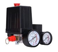 Shanrya Pressostat, soupape de commande de compresseur d'air 4 trous 20A 220V 380V normalement fermé 1/4in pour le remplacement