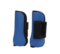 Shanrya Protection pour les jambes du cheval, confortable - Bottes avant du cheval absorbant les chocs pour l'entraînement pour l'équitation (pattes avant bleues, l)
