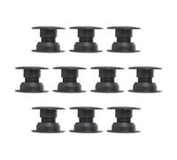 Shanrya Roulement de Baby-Foot, 10 Paires Noire Plastique Tables de Baby-Foot, Hauteur Interne Réglable de 23 à 34mm, 5529 Roulement de Baby-Foot de Table avec Bille en Acier