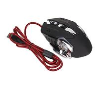 Shanrya Souris mécanique Filaire, Conception de Touche latérale RVB Conception de lumière respiratoire mécanique Souris de Jeu Filaire RVB 1200 DPI pour équipement Informatique