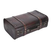 Shanrya Valise Vintage, fonctionnalité Forte Bonne boîte en Bois de décoration esthétique, Valise nostalgique rétro pour décoration de Maison de l'hôtel Salon