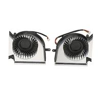 Shanrya Ventilateur GPU, Connecteur d'alimentation 4 Broches en Alliage d'aluminium ABS CPU Ventilateur GPU pour GE73 GL73VR pour GE75 pour GL75 WE75 (Ventilateur CPU et GPU)