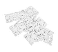 Shanryavokbuthn2i1770-12 Ruban de dentelle, décoratif léger 4cm largeur 10 mètres garniture dentelle pour la décoration vêtements nappe rideau(blanche)