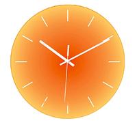 SHANSHU Sunset Wall Clock Glass Wall Clocks for Living Room Bedroom Silent Non-Ticking Unique Sunrise Art Digital Wall Clock Home Decoration Wall Hanging Watch Clock for Coffee Bar Housewarming Gift