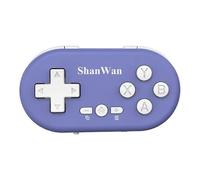 ShanWan Light Weight Mini Wireless Bluetooth Collectible Game Controller Portable Multi Platcompatiblem Wireless Connectivity Purple