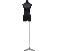 SHANYAYALI Mannequin 61 à 77 cm réglable en hauteur pour femme - Trépied amovible (noir)