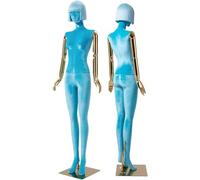 SHANYAYALI Mannequin complet en velours de 185 cm de haut, convient pour les fenêtres de magasin de vêtements, magasins de sport (bleu)