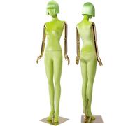 SHANYAYALI Mannequin complet en velours de 185 cm de haut, convient pour les magasins de vêtements, les fenêtres et les magasins de sport (vert)
