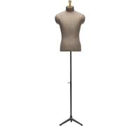 SHANYAYALI Mannequin homme avec cadre en métal réglable en hauteur 61 85 34 pour exposer des costumes dans les vitrines de magasin (marron noir)