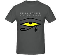 SHANYE ZHENPIN Billy Squier Tell The Truth Shirts 100 Cotton Men Round Neck Grey S