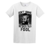 SHANYE ZHENPIN Mr. No Back Talk Casual Round Neck T Shirt White 3XL