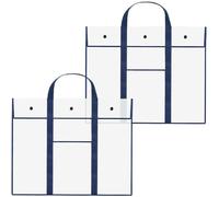 shaojian Porte-documents d'art en PVC transparent - 80 x 64,8 cm - Grand sac de rangement pour affiche avec poche pour accessoires - Support de tableau d'affichage portable pour toutes les œuvres