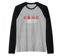 Shaolin Long Fist Changquan Kung Fu Lettres chinoises Manche Raglan