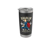 Shaolin Master Kung Fu - Cadeau patrimoine chinois d'arts martiaux Gobelet isotherme en acier inoxydable double paroi