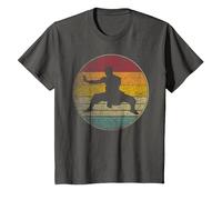 Shaolin Moine Arts Martiaux Vintage Retro Silhouette Kung Fu T-Shirt, Enfant, Asphalte, 2 Ans