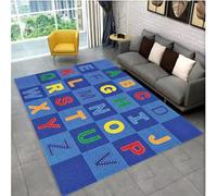 SHAOPENGA ABC Dessin Animé Alphabet Tapis Rampant Salle De Jeux Éducation Précoce Tapis pour Salon Chambre Tapis Antidérapant 50X80Cm