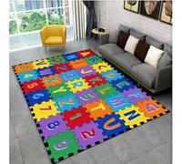 SHAOPENGA ABC Dessin Animé Alphabet Tapis Rampant Salle De Jeux Éducation Précoce Tapis pour Salon Chambre Tapis Antidérapant 200X300Cm