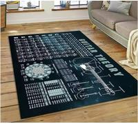 SHAOPENGA Guitare Accords Théorie Tableau Musique Tapis Chambre Salon Maison Canapé Tapis Décoration Grand Tapis De Sol 80X120Cm