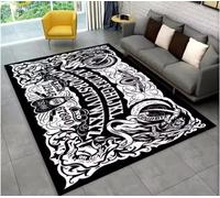 SHAOPENGA Ouija Tarot Sorcellerie Gothique Tapis Salon Chambre Canapé Paillasson Dos Antidérapant Grande Surface Tapis De Sol Maison 80X120Cm