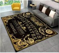 SHAOPENGA Ouija Tarot Sorcellerie Tapis Gothique Salon Chambre Canapé Paillasson Tapis Antidérapant Grande Surface Tapis Maison 60X90Cm