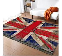 SHAOPENGA Tapis Rétro À Motif De Drapeau Britannique pour Le Salontapis De Chambre À Coucher Tapis De Maison Moderne Décor De Salon Tapis De Sol 100X160Cm