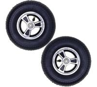 Shaorangrang 2 roues avant amovibles de 20,3 x 5,1 cm, adaptées pour les fauteuils roulants, pneus gonflables 200 x 50, roues en alliage d'aluminium