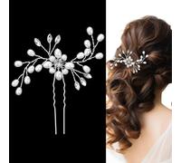 Shaorangrang Accessoires de cheveux de mariée, pince à cheveux en perles, accessoires de cheveux de mariée en strass pour femme