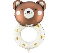 Shape Ballon en plastique "Ours en peluche hochet" | 61 x 88 cm