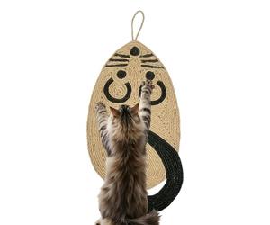 Shape Cat Scratcher, Bite Resistant Sisal, Interactive Play Mat with Strong Build, Kitten Exercise Gear for Small Medium Large Cats, Fun Resting Spot with Decorative Style, Indoor Home Use