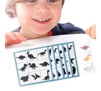 Shape Pairing Game - Wooden Puzzle Shadow Matching Board Toy for Preschoolers | Durable Educational Identification, Kids Brain Development Play School, Outdoor Trips, Home and Learning Centers